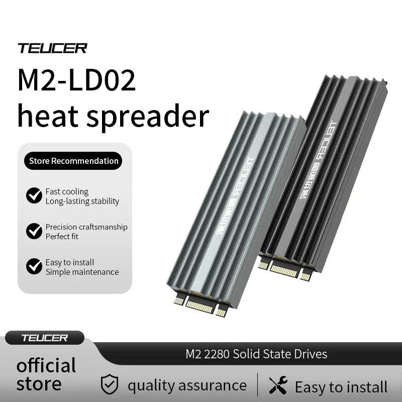 M.2 SSD NVMe Koellichaam M2 2280 Solid State Harde Schijf Aluminium Heatsink Pakking met Siliconen Thermische Pad PC Accessoires
