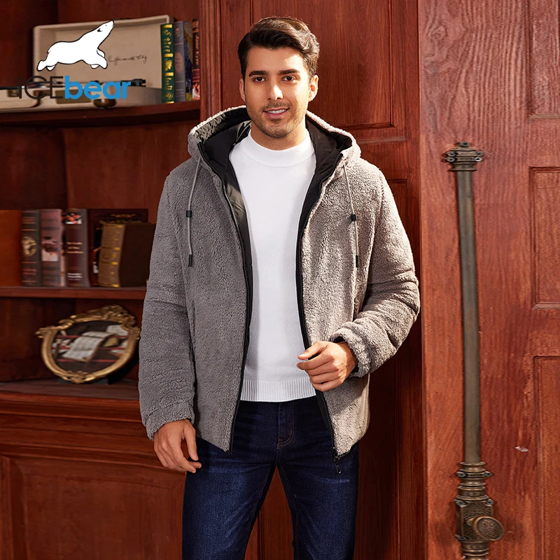Icebear 2024 neue Winter Herren jacke warmes Fleece reversibler Herren mantel mwd4966i