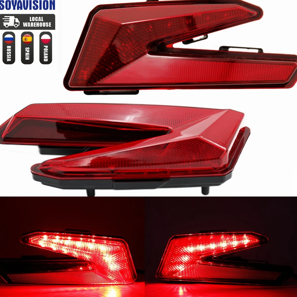 Utv fumaça led lanterna traseira luzes traseiras para can am maverick x3 900 max turbo r xds freio traseiro acessórios da lâmpada traseira 2017-2021