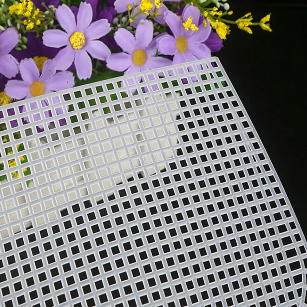ทอผ้าตาข่ายพลาสติกสำหรับกระเป๋าทำ DIY กระเป๋าทำมือวัสดุทอสำหรับเย็บกระเป๋าตะขอทำจากพลาสติก