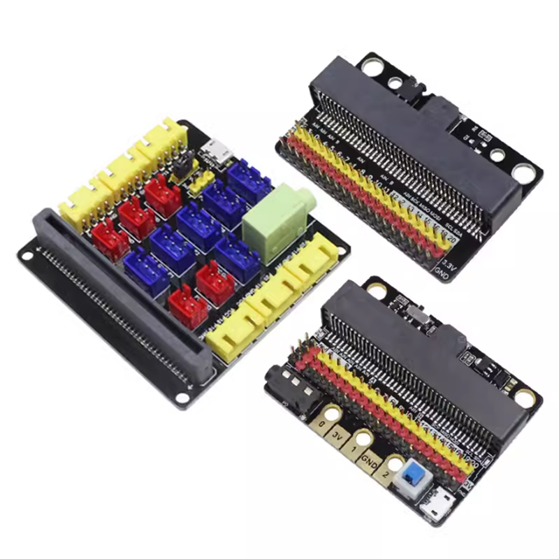 Плата расширения Microbit V2 IOBIT V1.0/2,0/3,0 материнская плата micro: bit горизонтальная плата адаптера