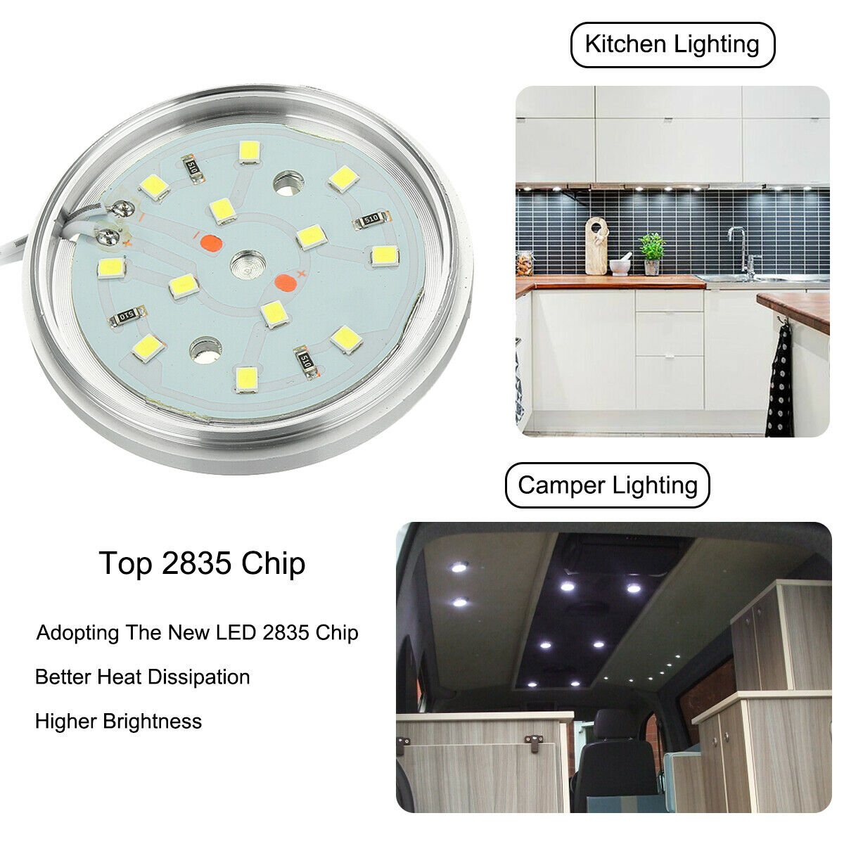 4PCS Camper Lighting Caravan RV Light 12v LED Indoor Light Car Interior LED Reading Light Car Ceiling Lighting
