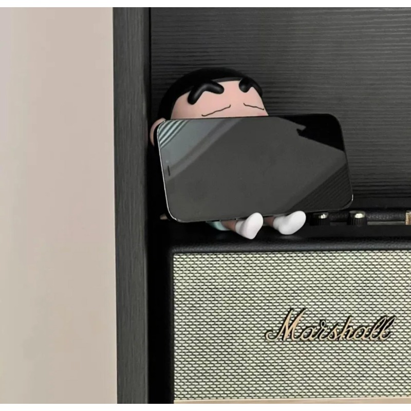 Anime Crayon Shin-Chan Handy Halter Desktop Ornamente Action-figuren Modell Statue puppe Spielzeug Geschenke