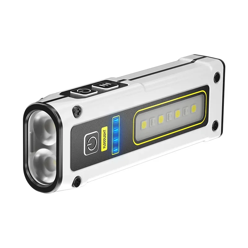 MINI tragbare wiederaufladbare LED-Taschenlampe für den Außenbereich, Notfall-Service-Lampe mit magnetischer, leistungsstarker Taschenlampe mit großer Reichweite zum Angeln