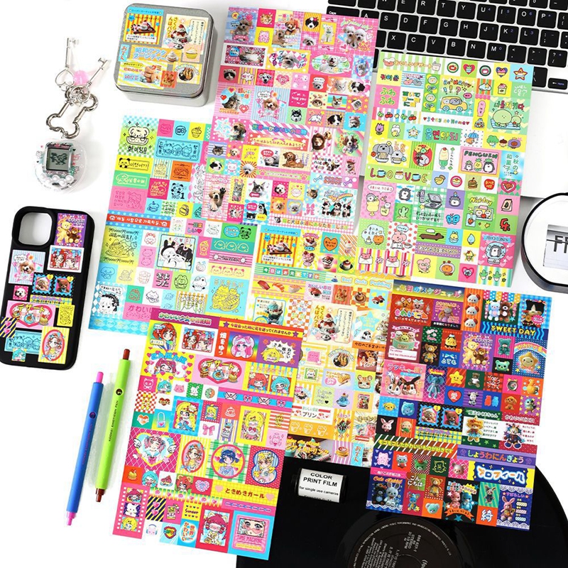 1 個レインボードリームシリーズ Y2K 装飾ステッカースクラップブッキング DIY フォトカード装飾コラージュ素材