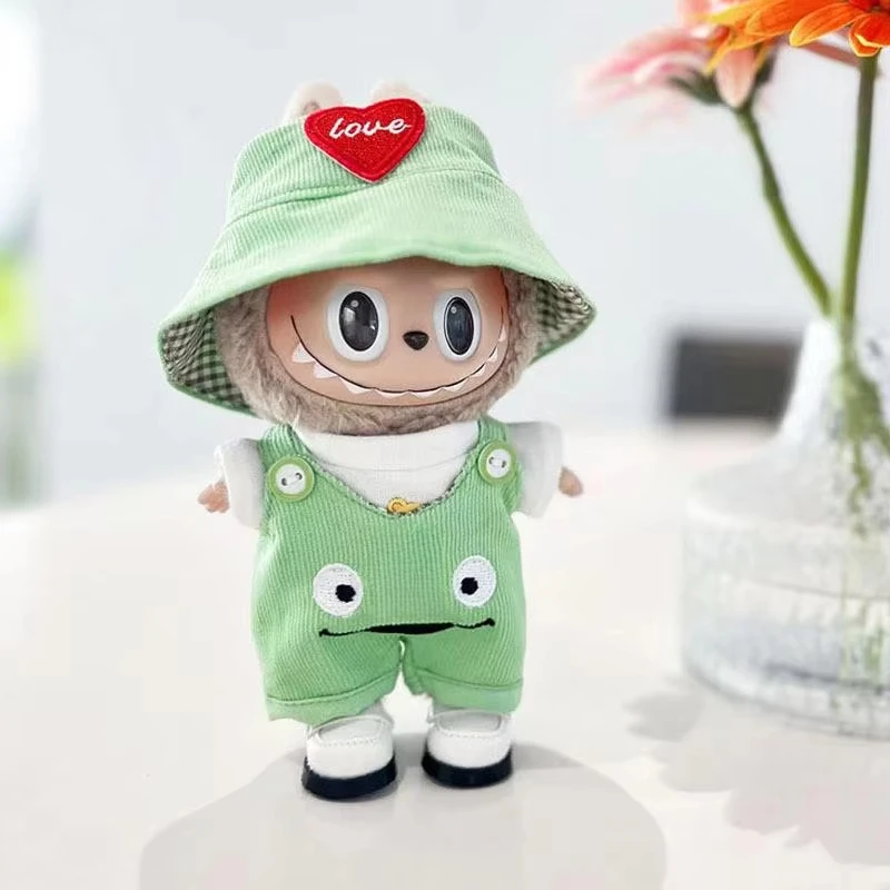For 17cm Labubu out fit clothes Time to chill doll clothes for labubu II Doll cute clothes
