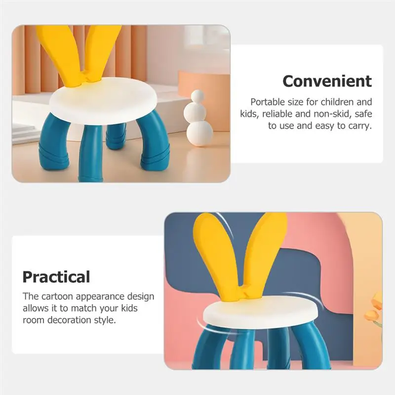 Cartoon Lovely Stool Building Blocks Chair Macron color scheme Puzzle Pieces Plastic Light Stool for Home Children NEW