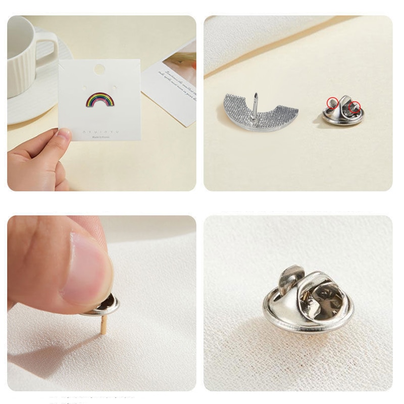 5/10/20Pcs Vielfalt Zufällige Abzeichen Nette Personalisierte Abzeichen Mode Pins Zubehör Für Cartoon Kleidung Tasche Metall pins Set