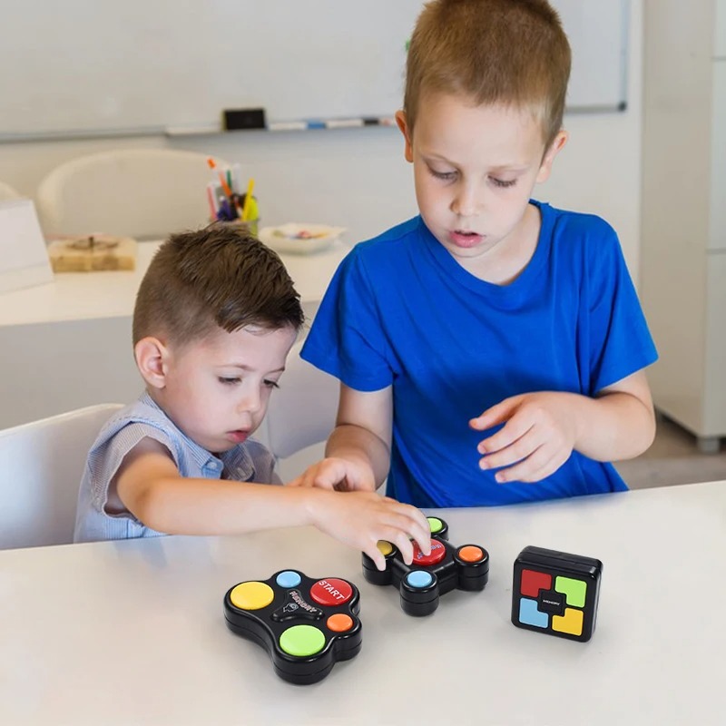 Machine de jeu de mémoire pour enfants, lumière LED, effet sonore, jouets interactifs pour plusieurs personnes, formation, Coordination œil-main