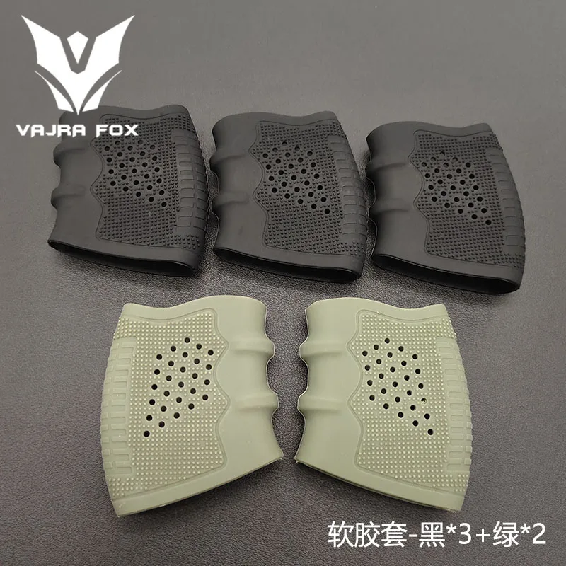 Capa tática universal para aperto de arma, capa de borracha antiderrapante para glock g17, g18, g19, acessório de arma