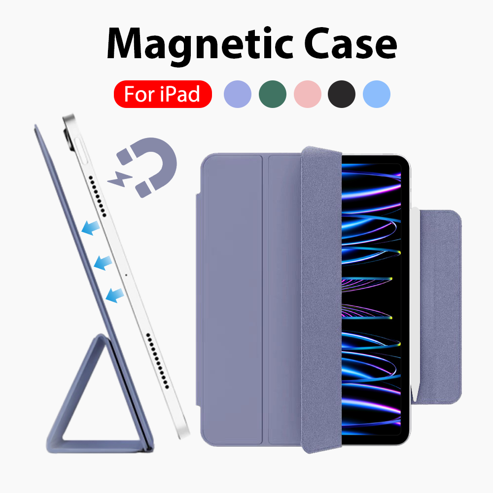 Para iPad Pro 13 11 12,9 pulgadas 10th M4 M2 2024 Funda magnética Air 5 9th 8th 7th 10,2 Generación Mini 6 2021 Funda protectora