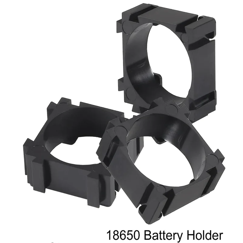 100Pcs 18650 Lithium Battery Holder, Plastic Battery Pack Bracket Cylindrical Cell Battery Stand Cell Spacer for DIY Fixed Batte