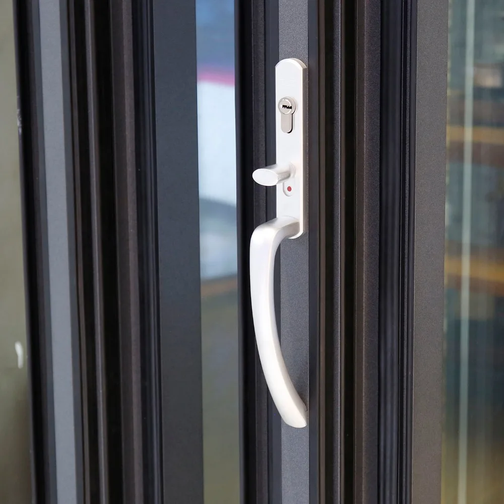 Sixinalu 접이식 문짝 외부 알루미늄 유리 아코디언, 이중 접이식 문짝 발코니 선룸 도어, 평방 계량기 당 집값