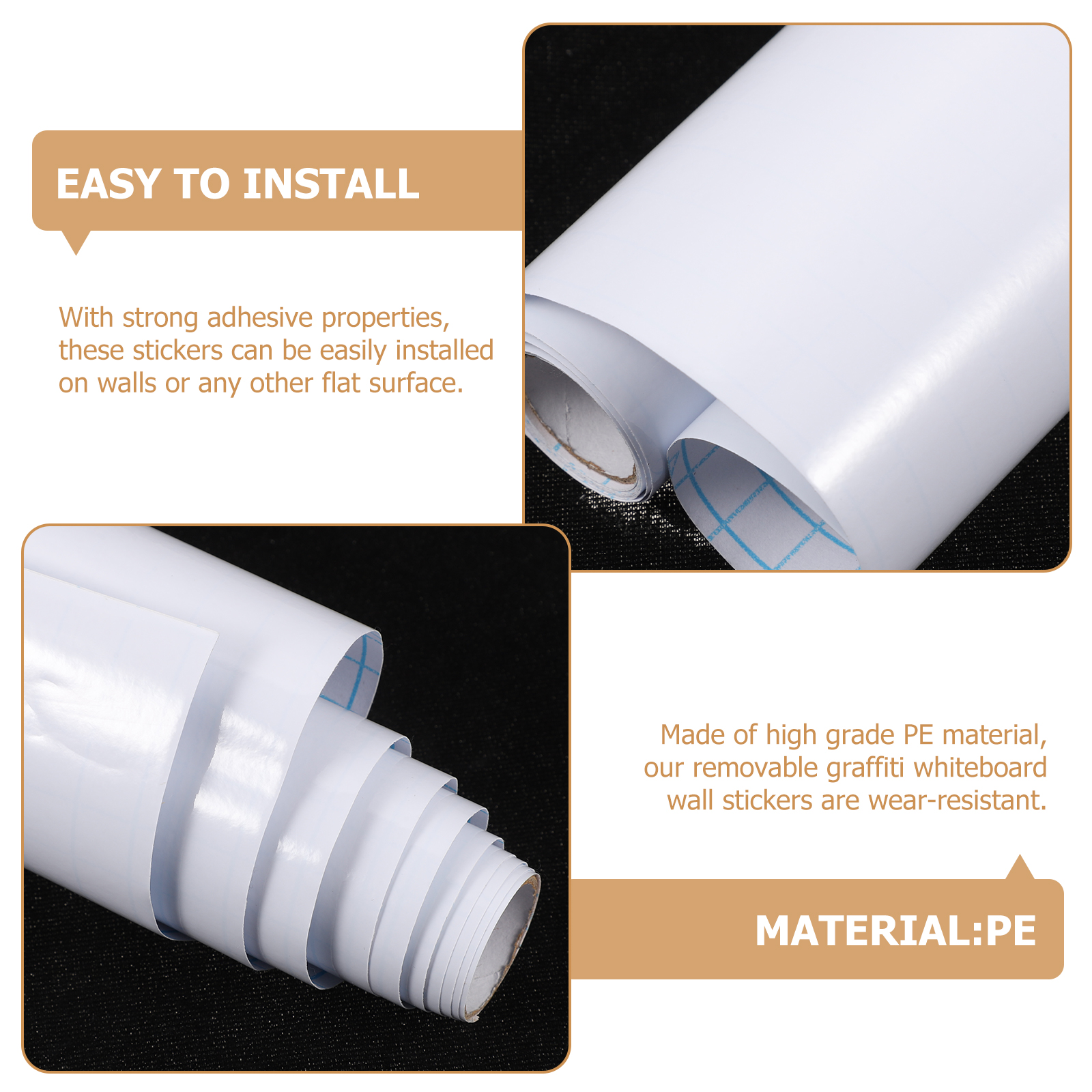 Removable Blackboard Wall Stickers Whiteboard For Dry Erase Board Kids Drawing Office Supplies Classroom Accessories