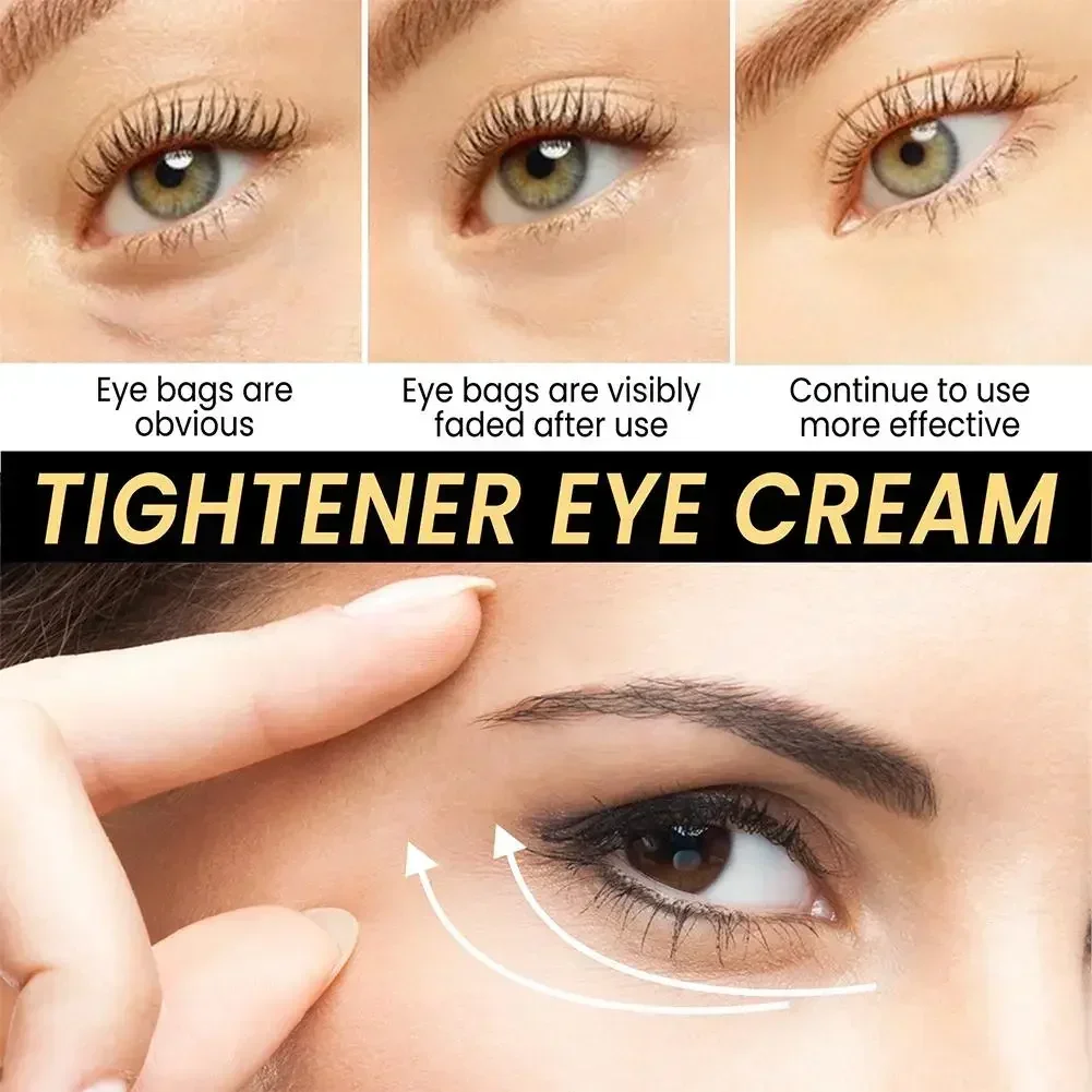 Crema para los ojos con arrugas tensoras, crema de masaje para los ojos, elimina las bolsas de grasa de los ojos, levantamiento de hinchazón, reafirmante, nutre suave, cuidado de la piel de los ojos, 7 días