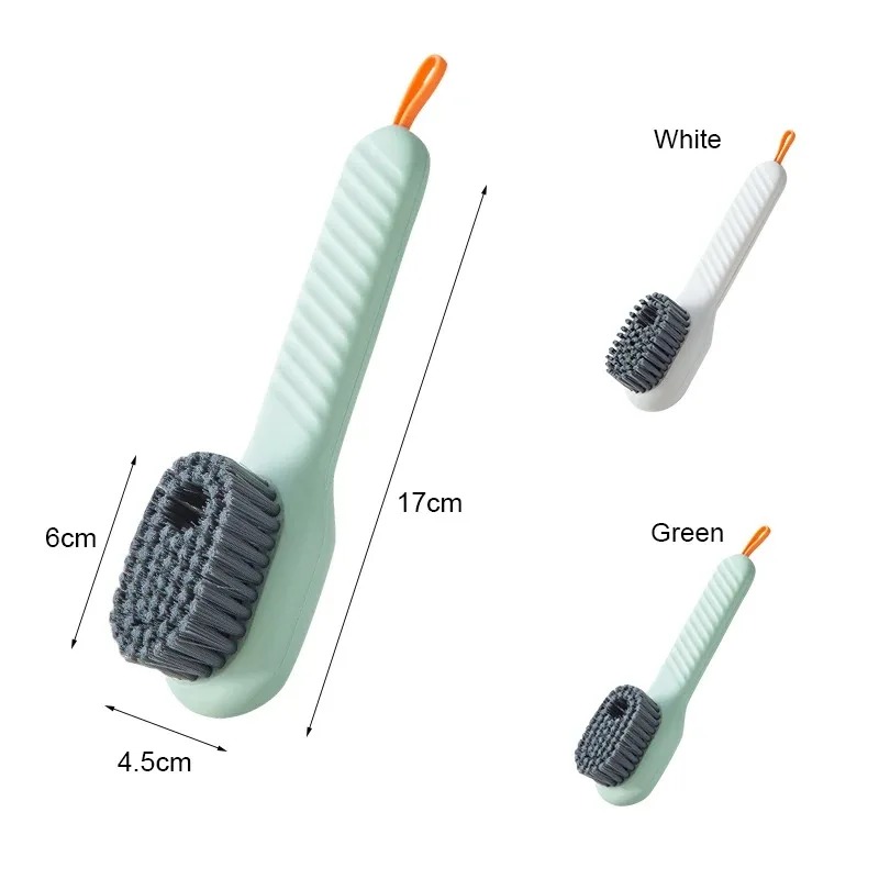 1pc Multi-funktion automatische spot schuh pinsel weiches haar hand druck hängen loch geeignet für kleidung teppich kunststoff griffe