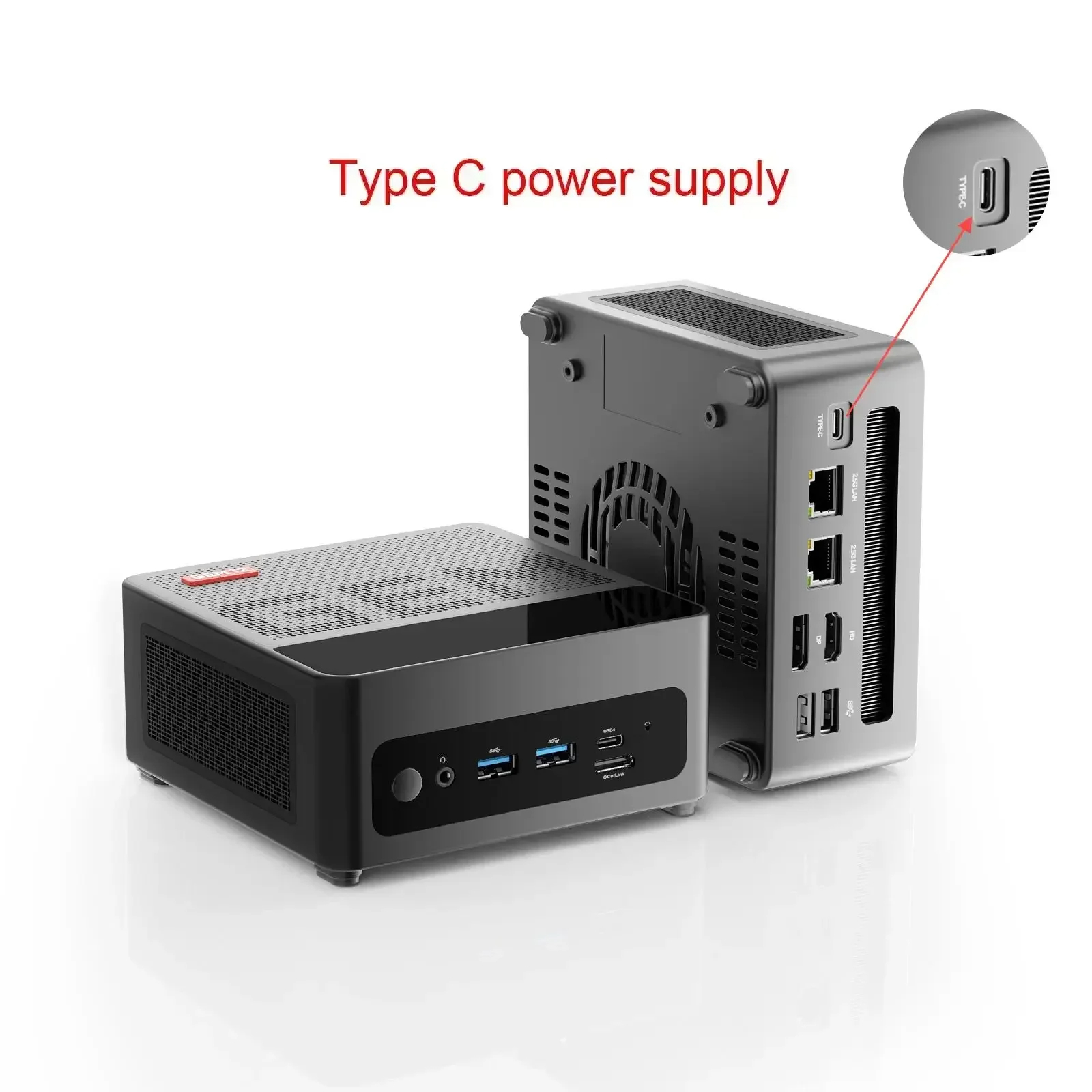 Chatreey GEM Mini PC R7 8845HS 7840HS 780M R9 6900HX 680M Computadora de escritorio para juegos con WiFi 6/Bluetooth 5,2/OCuiLink/HDMI/USB 4