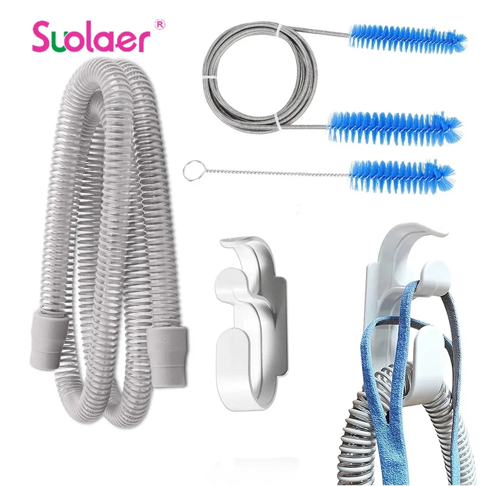 Шланг Cpap и шланг CPAP, крючок и щетка для шланга Keep Cpap Supplies Set Clean Tidy — гибкая щетка для чистки трубок с держателем трубки