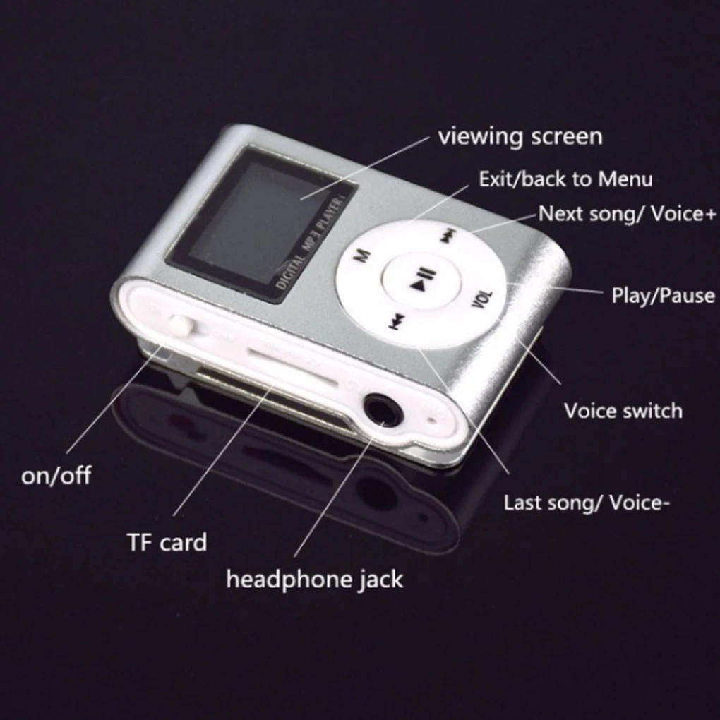Mini MP3 Player Portable Music 3 5mm Interface Players