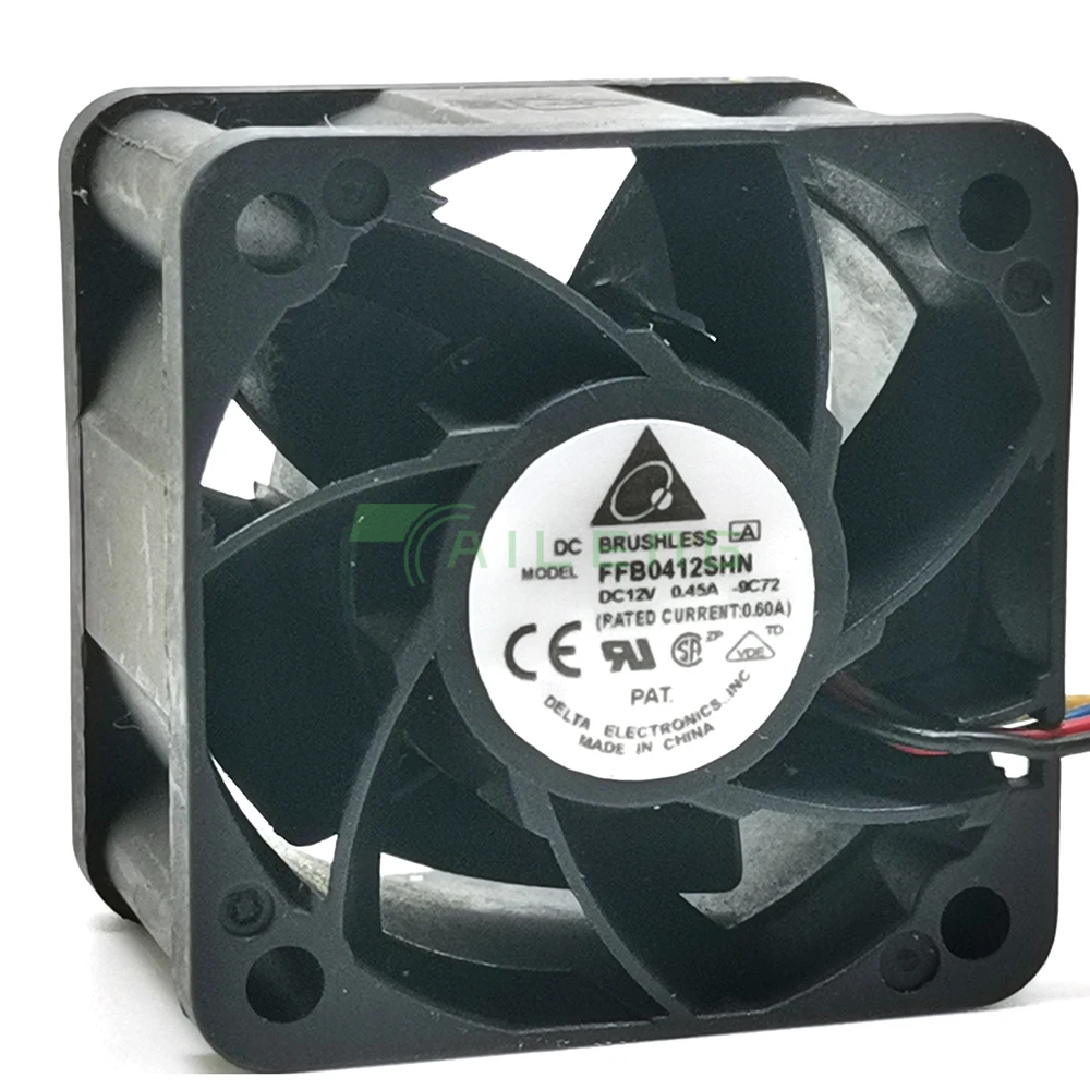 Delta Ffb0412shn 12V 0.6a 4028 40Mm 40X40X28Mm Server Ventilator Grote Power Koelventilator Met 4pin Pwm