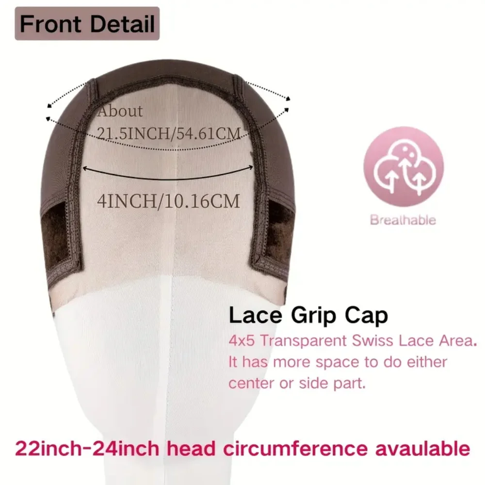 3 pezzi cappuccio per parrucca in pizzo per donna cappucci per parrucca in pizzo trasparente pinza per parrucca antiscivolo per mantenere le parrucche in posizione cappuccio per parrucca regolabile