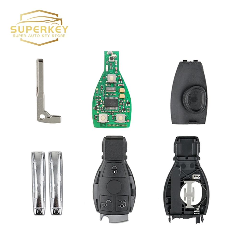 スーパーキー 3 ボタンスマート車のキー 2000 - 2010 2000+ メルセデスベンツ A C E S クラス 433 315 MHz Fsk スプリンタービアノヴィト BGA チップ