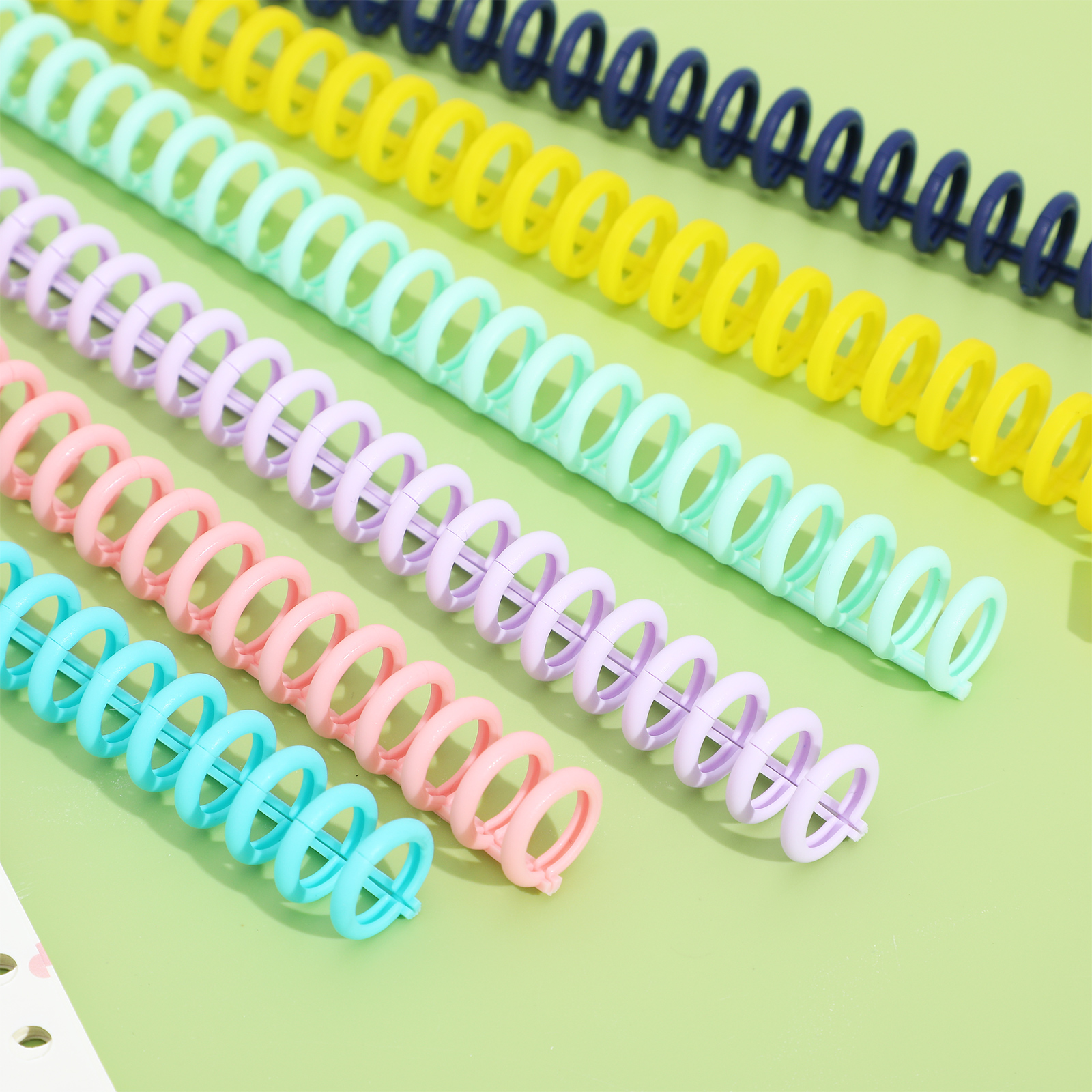 12pcs Binding Spine Binder Mechanism Binder Spine Rings Comb Binding Spines Binder Book Parts 30 Rings