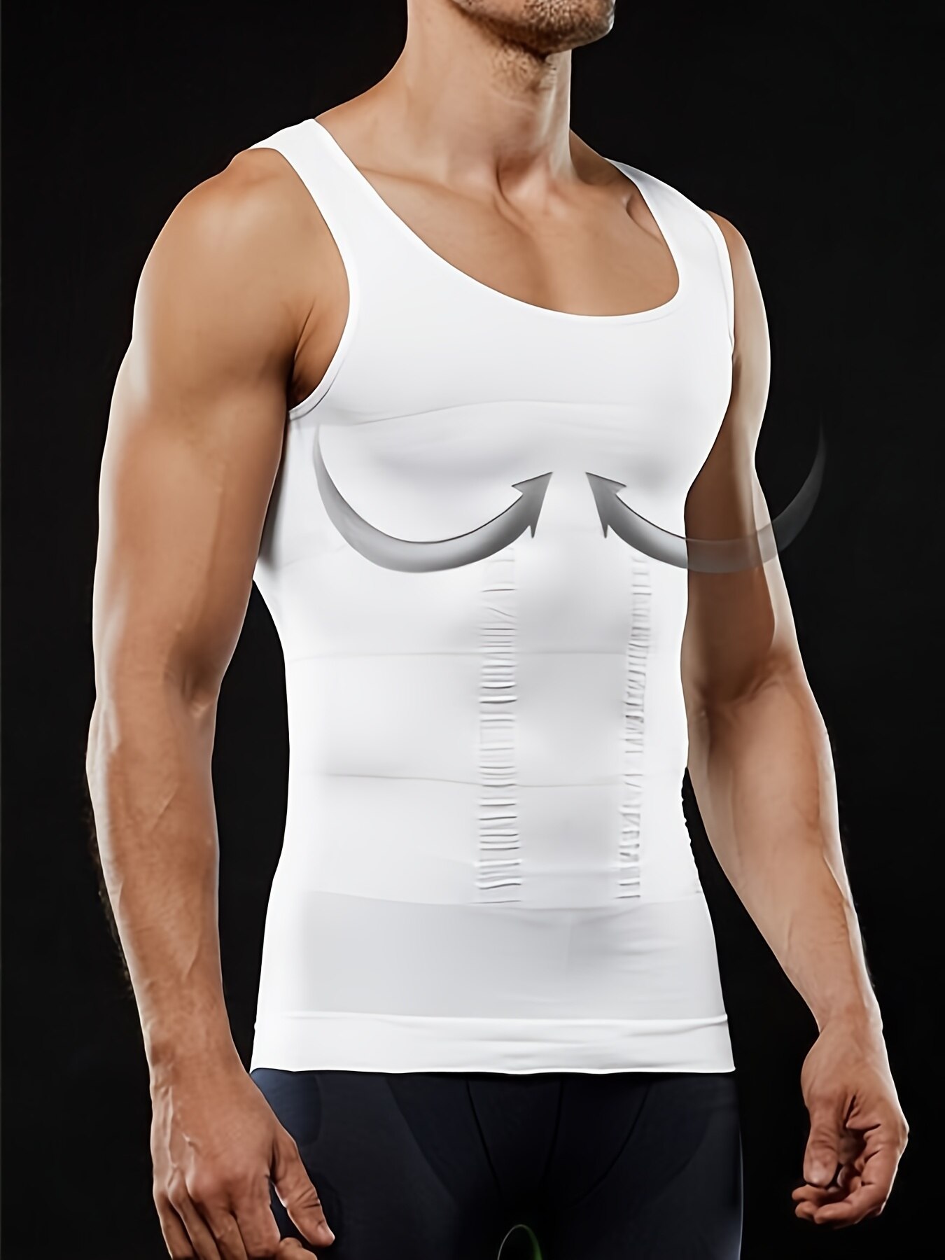 Herren-Kompression-Body-Shaper-Tanktop, Schlankheit weste