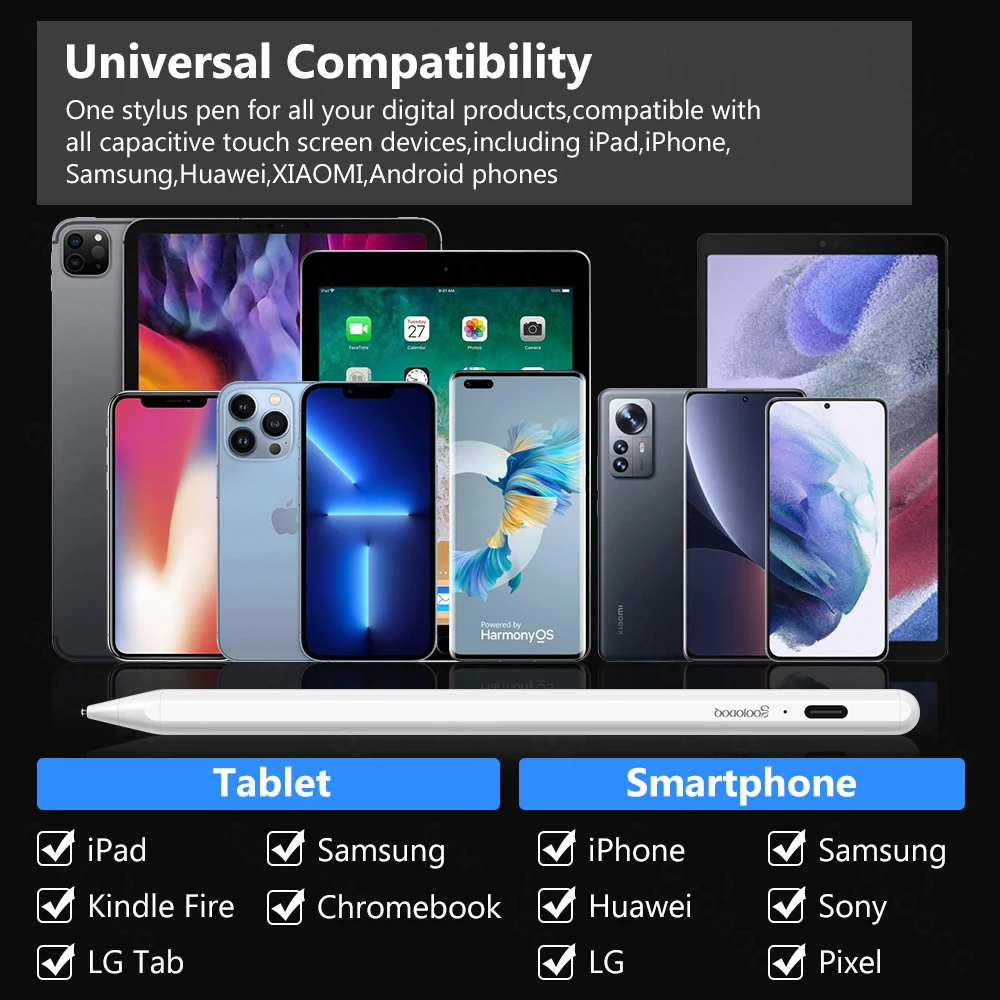 Lápiz óptico Universal para tableta, para Android, IOS, Apple Pencil 1, 2, para iPad, Xiaomi, Huawei
