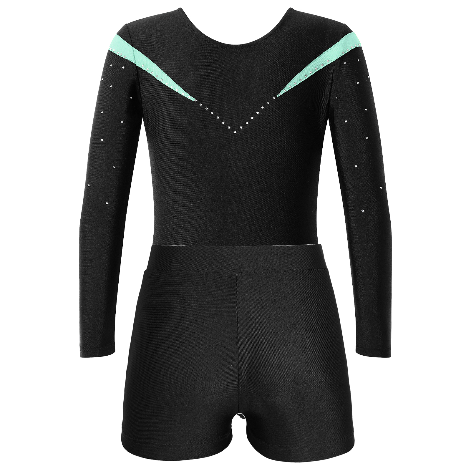 เด็กหญิงบัลเล่ต์ยิมนาสติก Leotards กับกางเกงขาสั้นเด็กบัลเล่ต์เต้นรําชุด Dancewear ชุดสําหรับโยคะ Unitard สเก็ต Jumpsuit