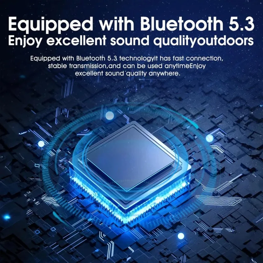 XIKCU Przenośny Mini Podróżny Stereo Głośnik Bluetooth Bezprzewodowy z Magnetycznym Mocowaniem, Podświetleniem RGB i Uchwytem na Telefon dla iOS