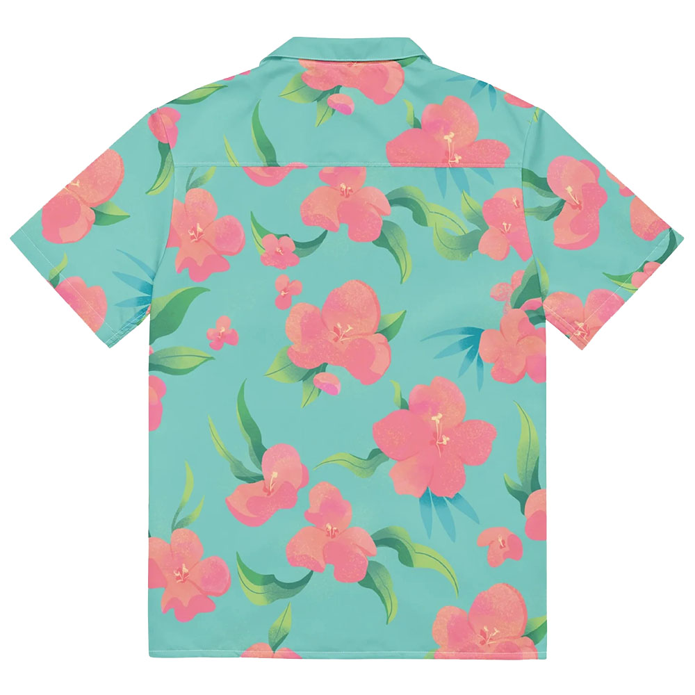 KPOP デーモンハンターズ アビー・サジャ ボーイズ ボタンアップシャツ 半袖 3Dプリントシャツ メンズ ビーチ ハワイアン アイランドスタイル レトロ カジュアル