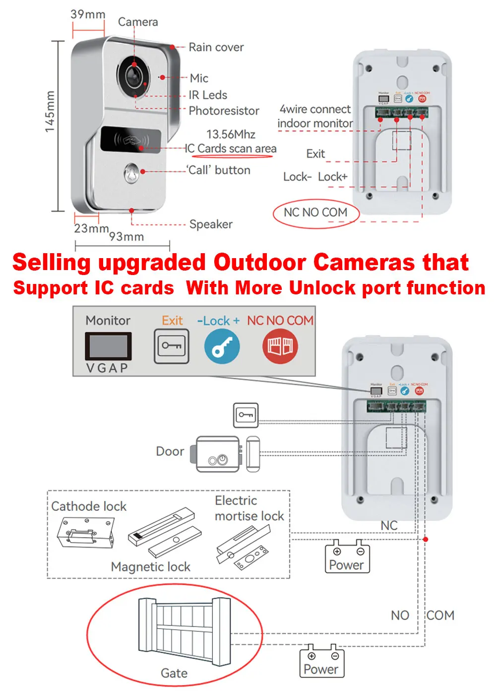 Wifi TUYA 1080P 7/10 zoll Touchscreen Video Intercom Access Control Video Türklingel System Türsprechanlage Tür RFID Entsperren kamera