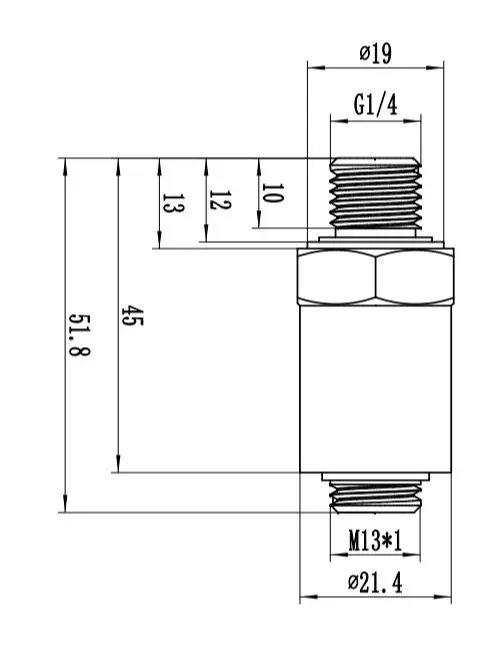 Nước Dầu Nhiên Liệu Khí Áp Suất Không Khí Phát G1/4 12-36V 4-20mA 0-60mpa Tùy Chọn Áp Suất Inox đầu Dò Cảm Biến