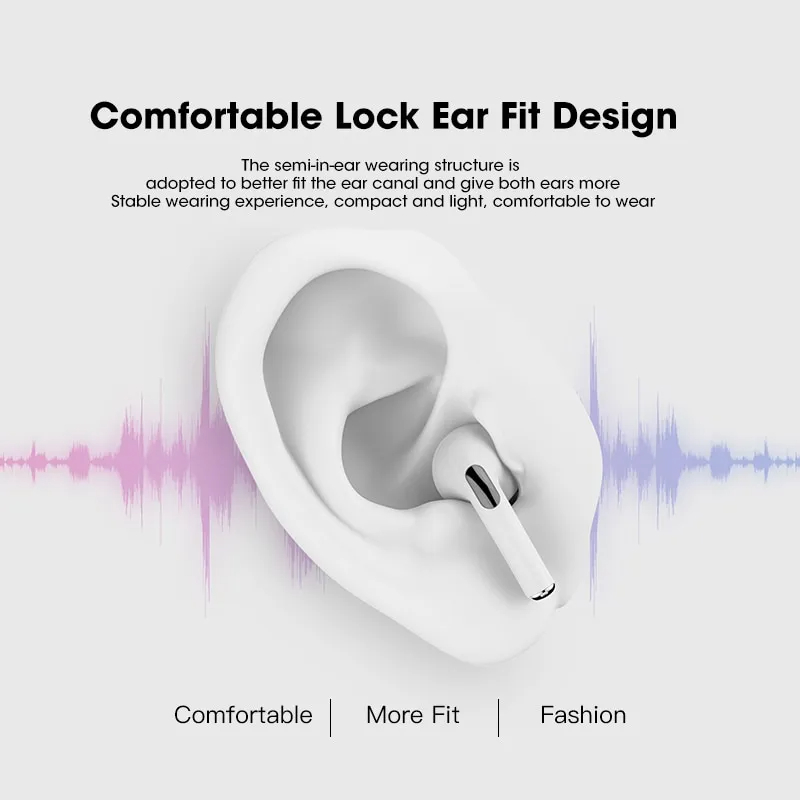 Original Pro 4 TWS Wireless Headphones Earphone Bluetooth-compatible 5.3 Waterproof Headset with Mic for Xiaomi iPhone Earbuds