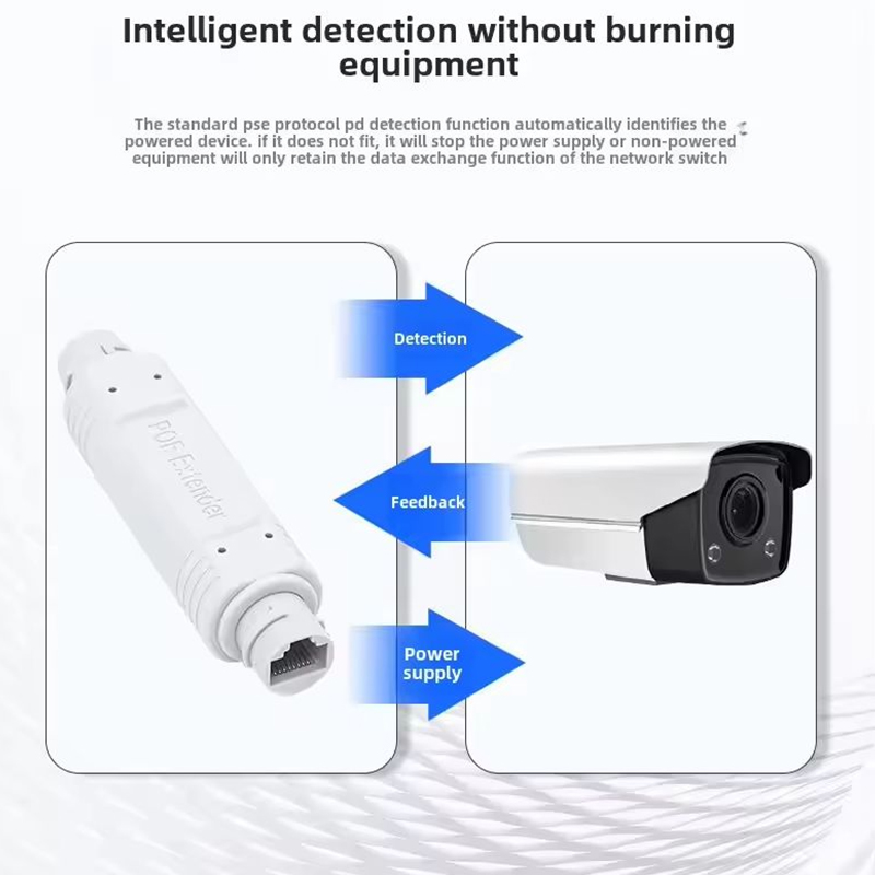 Neuer POE-Extender/Repeater für den Außenbereich, wasserdicht, 200 Meter Verlängerung, POE-Injektor-Adapter, IEEE802.3at/af