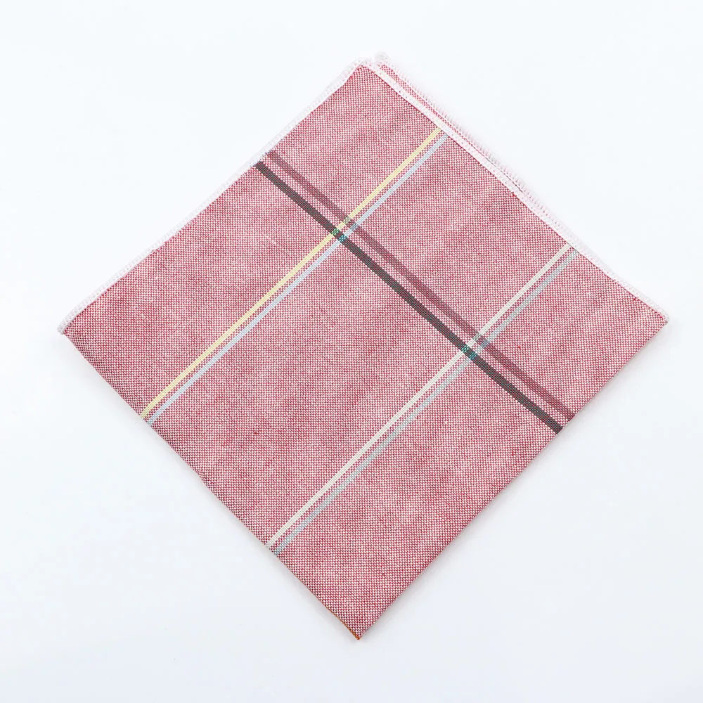 Đầy Màu Sắc Cotton Kẻ Sọc Khăn Tay Chiếc Khăn Cổ Điển Màu Hồng Màu Xanh Toán Hôn Nhân Hankerchiefs Nam Người Đàn Ông Của Kinh Doanh Chất Lượng Cao Phù Hợp Với Túi Khăn Tay Vuông