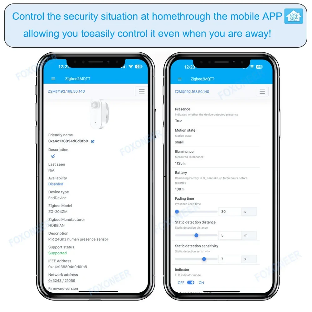Zigbee-Anwesenheitsdetektor für Menschen, Helligkeits-/Entfernungserkennung, intelligenter PIR-Bewegungssensor, unterstützt Zigbee 2 mqtt Home Assistant