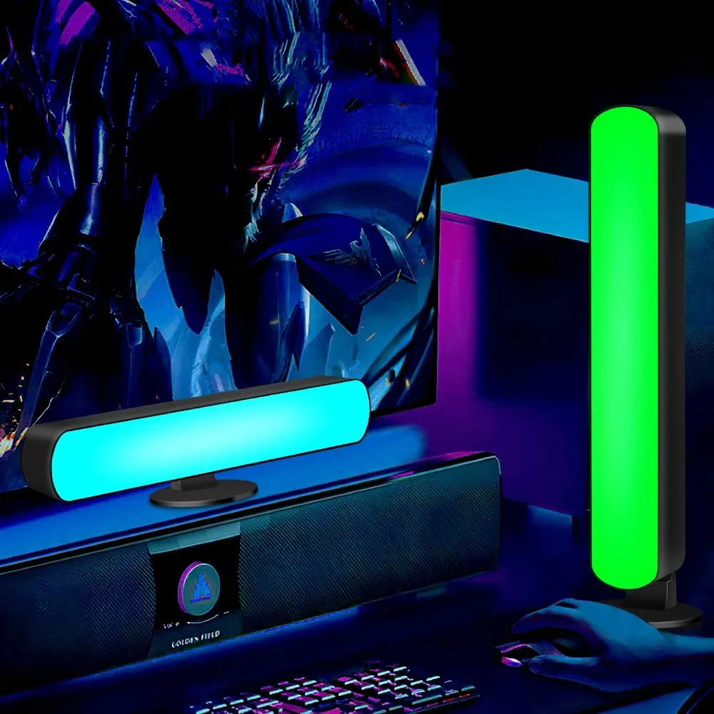 Barra de luz LED USB RGB que cambia de Color, retroiluminación de TV, sinfonía remota, tiras de luz de ambiente, ritmo musical, lámpara de recogida ambiental, decoración
