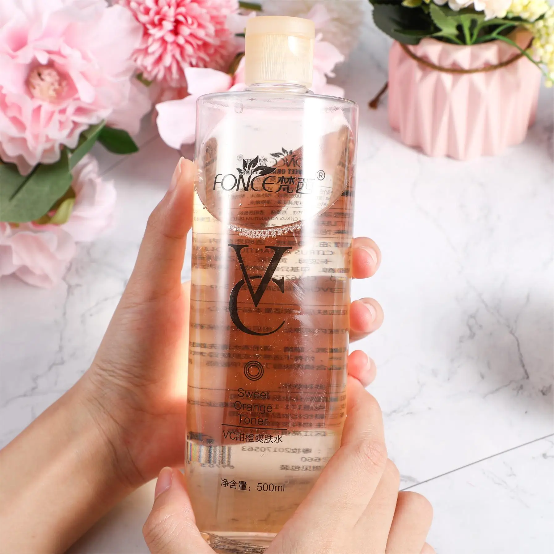 FONCE 비타민C 토너 하이드레이팅 모이스춰라이징 리프레싱 500ml