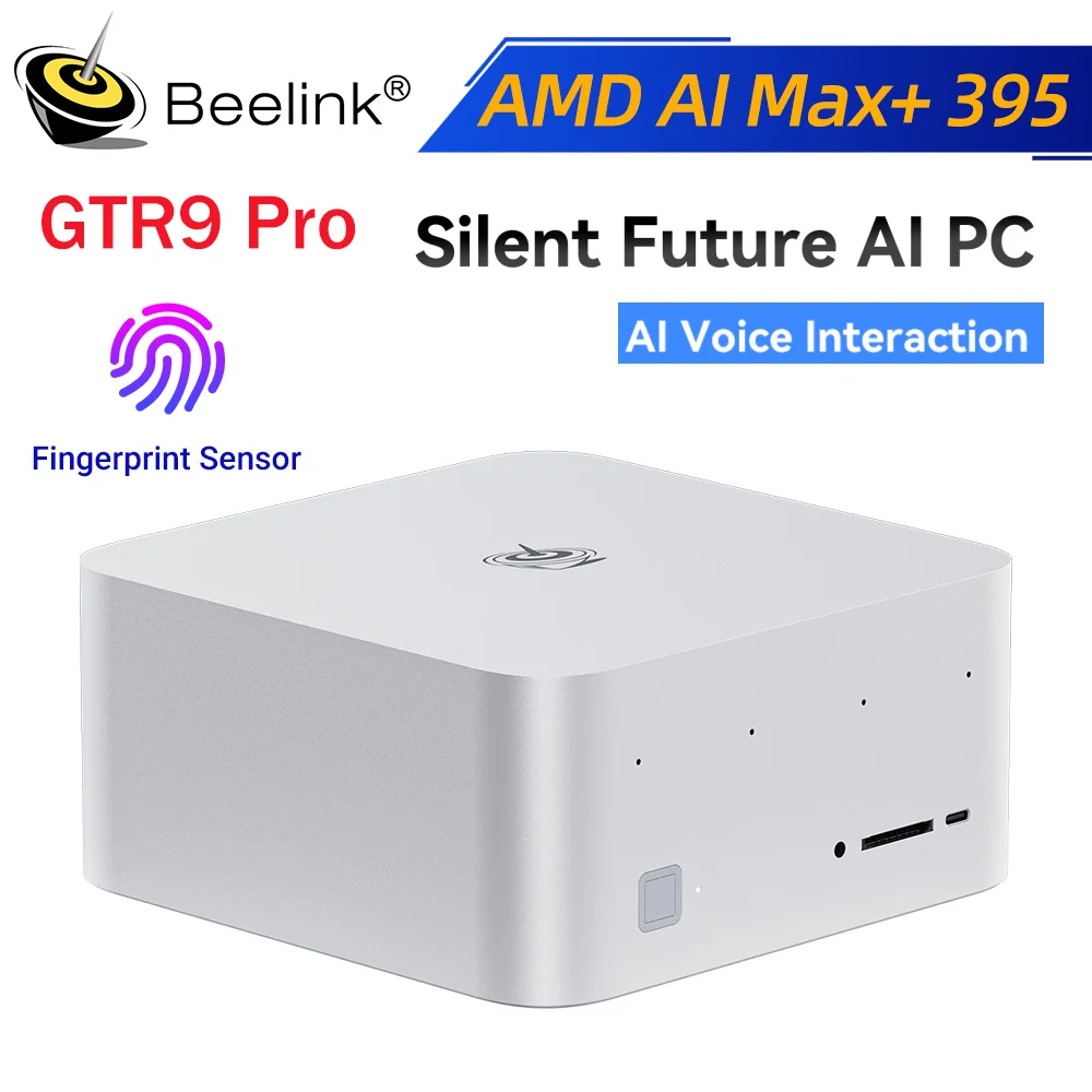 Новый Beelink GTR9 Pro Windows 11 Ryzen AI Max+ 395 Мощный ПК AI 128 ГБ LPDDR5 2T SSD 8K 60 Гц Wi-Fi7 BT5.4 Мини-игровой ПК Компьютер
