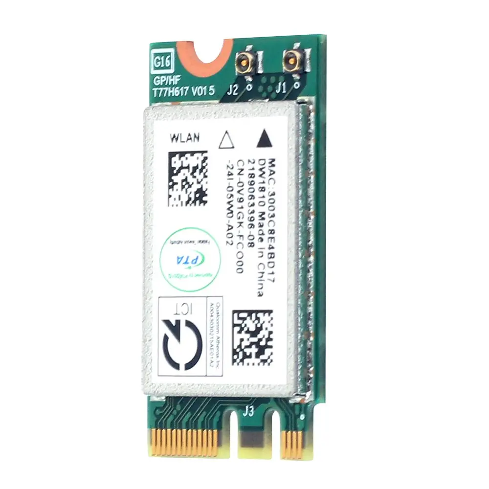 Беспроводной адаптер Qualcomm Atheros QCA9377 QCNFA435 BT4.1WiFi-карта 433 Мбит/с 802.11AC 2,4G/5Ghz NGFF Сетевой адаптер для Win7/8/10