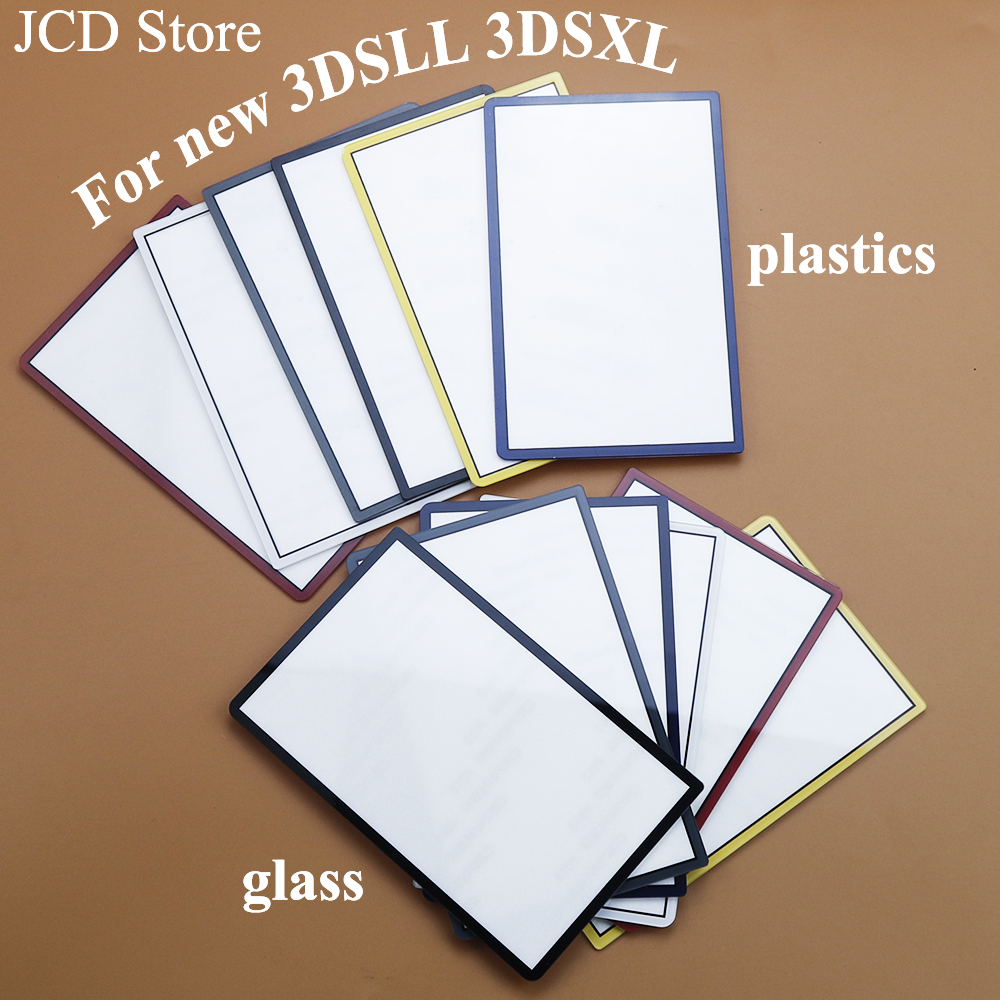 1 Piece  Replacement Upper Upper Front Top Screen Frame Lens Cover LCD Screen For 3DS XL LL New 3DSXL 3DSLL Plastic & Glass Lens