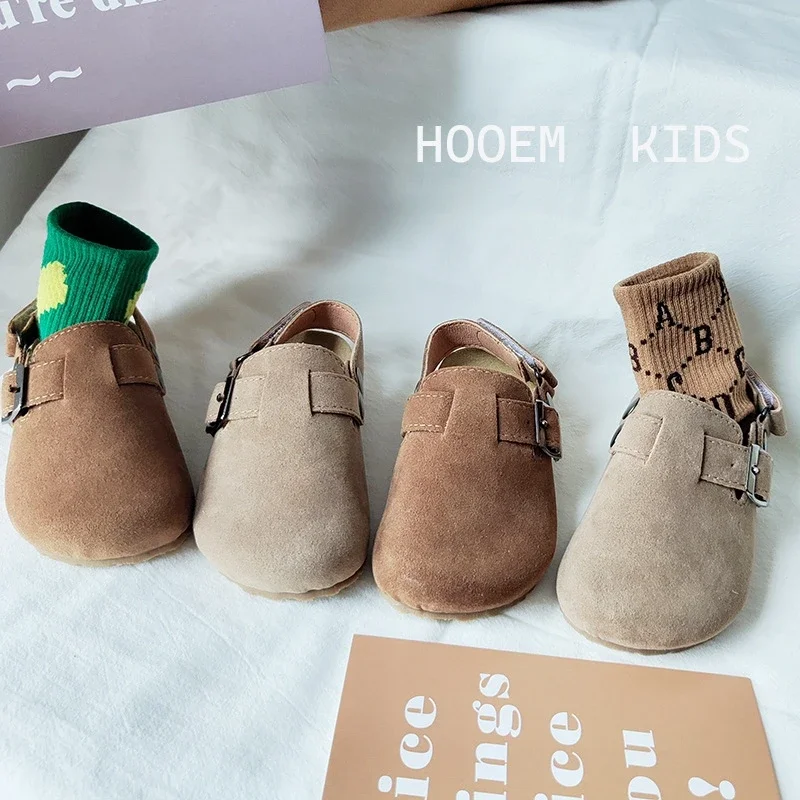 Kinder Fleece elastische Clogs Baby Jungen Mädchen Plüsch Slipper, Prewalker Winter warme weiche Sohle Schuhe, rutschfeste Schuhe