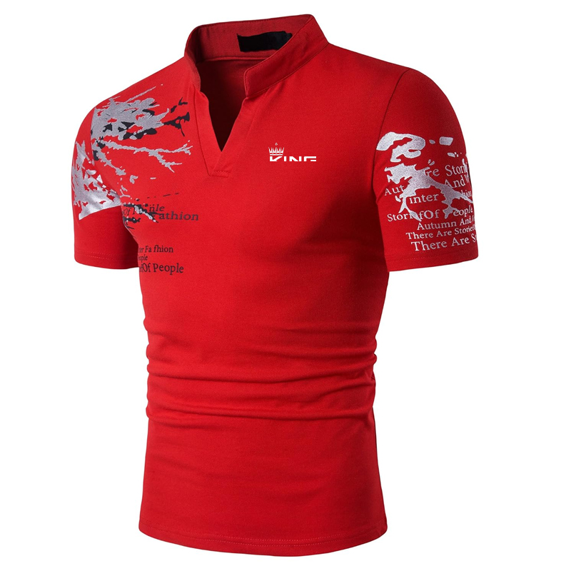 Polo da uomo Camicia da golf Stampe grafiche Scollo a V Outdoor Street Maniche corte Stampa Abbigliamento Sport Moda Streetwear Designer