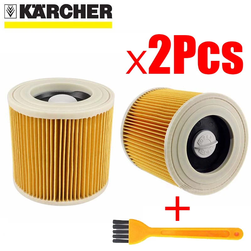 Filtros de polvo de aire para aspiradoras Karcher, piezas de cartucho, filtro HEPA WD2250 WD3.200 MV2 MV3 WD3, piezas de filtro karcher