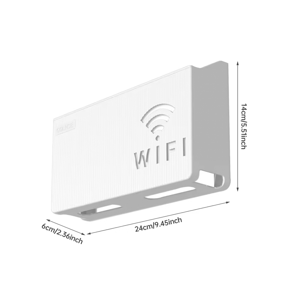 1PC Wall Mounted Wireless Wifi Router Shelf ABS Storage Box Router Rack Cable Power Bracket Organizer Box for Living Room