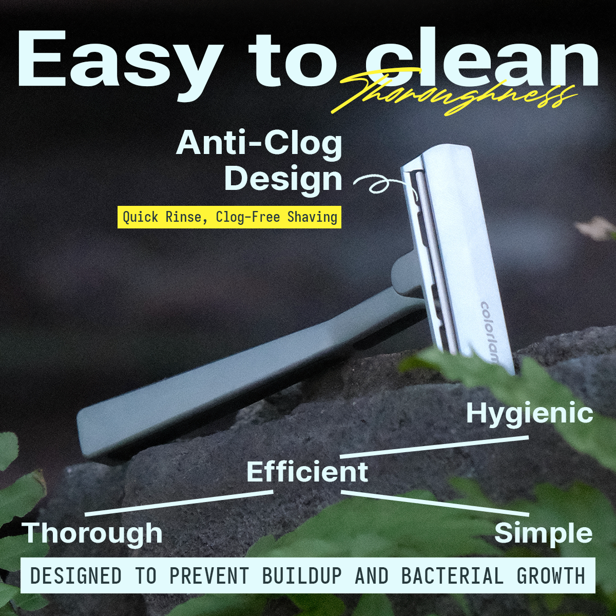 Безопасная металлическая бритва Colorlamb, ручная бритва для мужчин, односторонняя бритва для бритья волос, цинковый сплав с 30 лезвиями