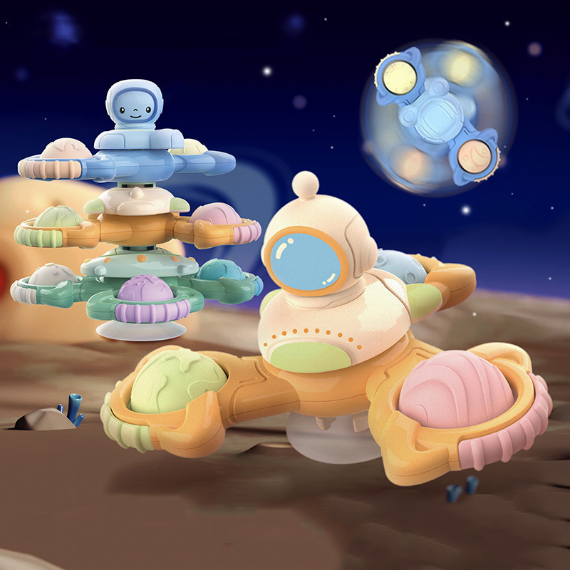 3 Stück Raum Saugnapf Spinner Spielzeug Baby Bad lustiges Spiel Lernspiel zeug Kinder Säugling sensorische Mädchen Jungen Stress abbau Geschenk