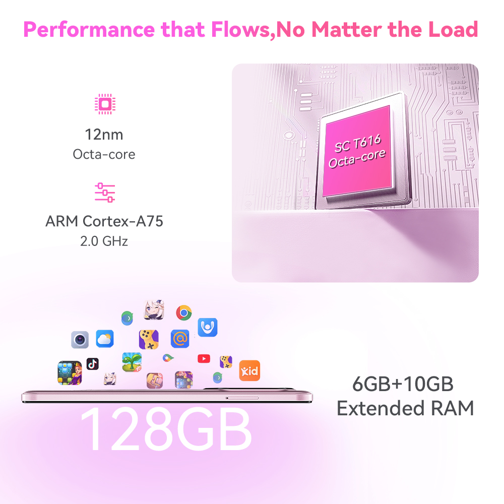 Cubot A30 4G Smartphone Android 14 16GB (6GB+10GB Extend) RAM+128GB ROM 90Hz 6.745-inch Display 5100mAh 48MP Rear Camera Face ID